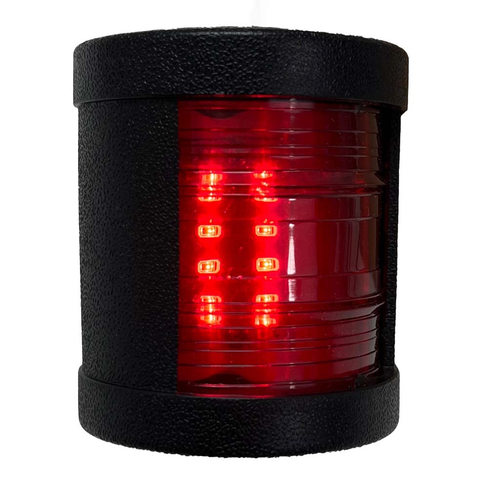 Marine Sport Lighting Bow Light Marine Fit 12V-24V RED LED Port Side light with Black Shell MSSL12BSR