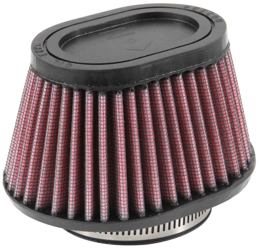 High-Flow K&N Original Lifetime Universal Clamp-On Air Filter: High Performance, Premium: Flange Diameter: 2.4375 In, Filter Height: 2.75 In, Flange Length: 0.625 In, Shape: Oval Straight, RU-2780