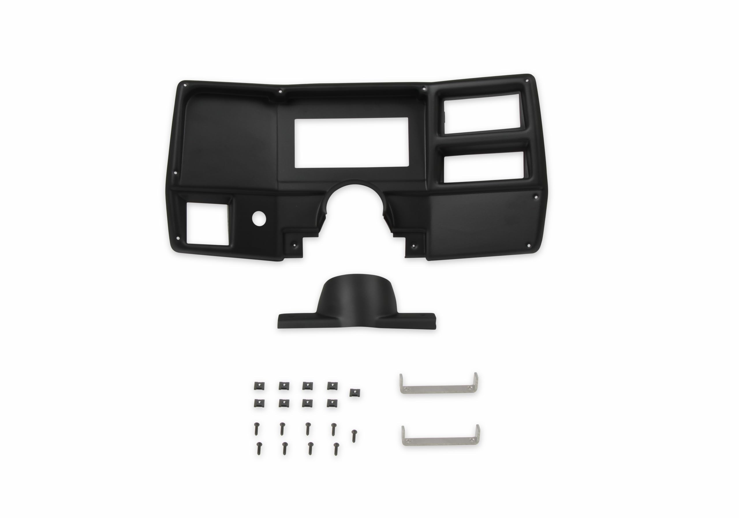 Dash Bezel Holley EFI 553-397 with A/C Vent Openings - Black