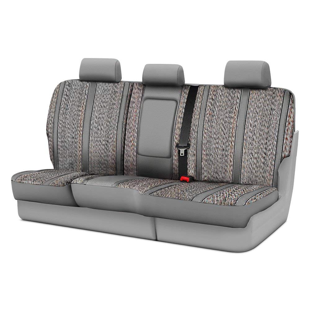 Gray FIA TR42-70 Custom Fit Rear Seat Cover Split Seat 60/40 - Saddle Blanket
