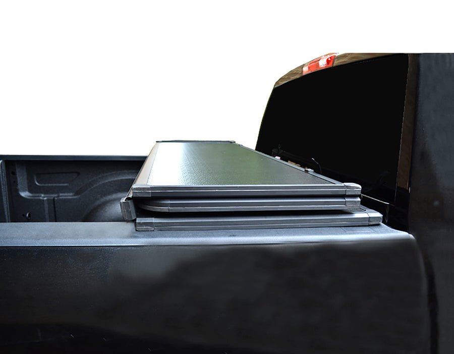 Hard Black Horse High Profile TriFold Truck Bed Tonneau Cover Compatible with 09-10 Dodge Ram 1500|11-23 Ram 1500|2010 Dodge Ram 2500|11-23 Ram 2500|10 Dodge Ram 3500|11-23 Ram 3500 5.7ft bed-HTF-DO19