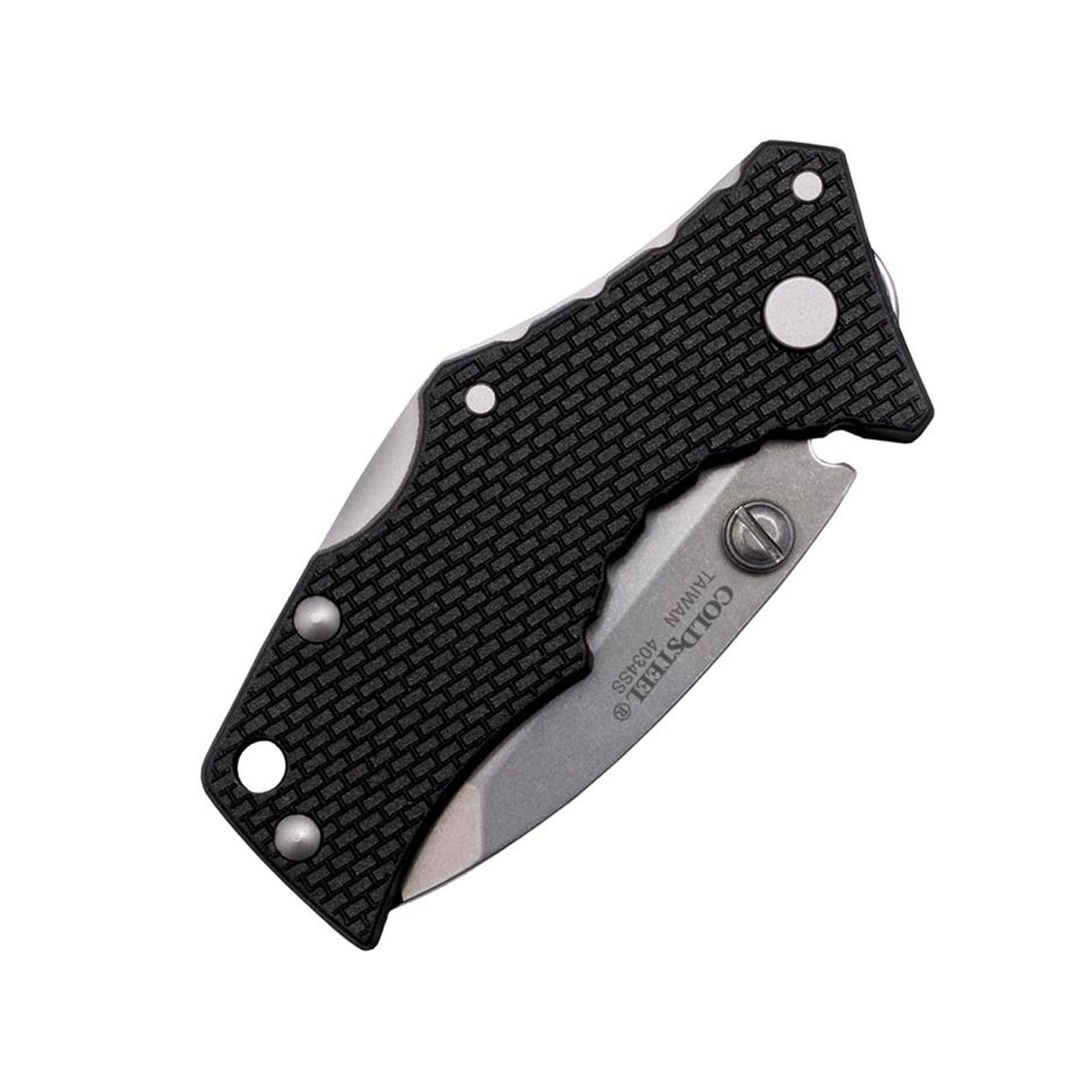 Micro Recon 1 Cold Steel 2" 4034SS Tanto Point Blade 2.375" Griv-Ex Handle Folding Knife w/Tri-Ad Lock, Ambidextrous Pocket/Belt Clip