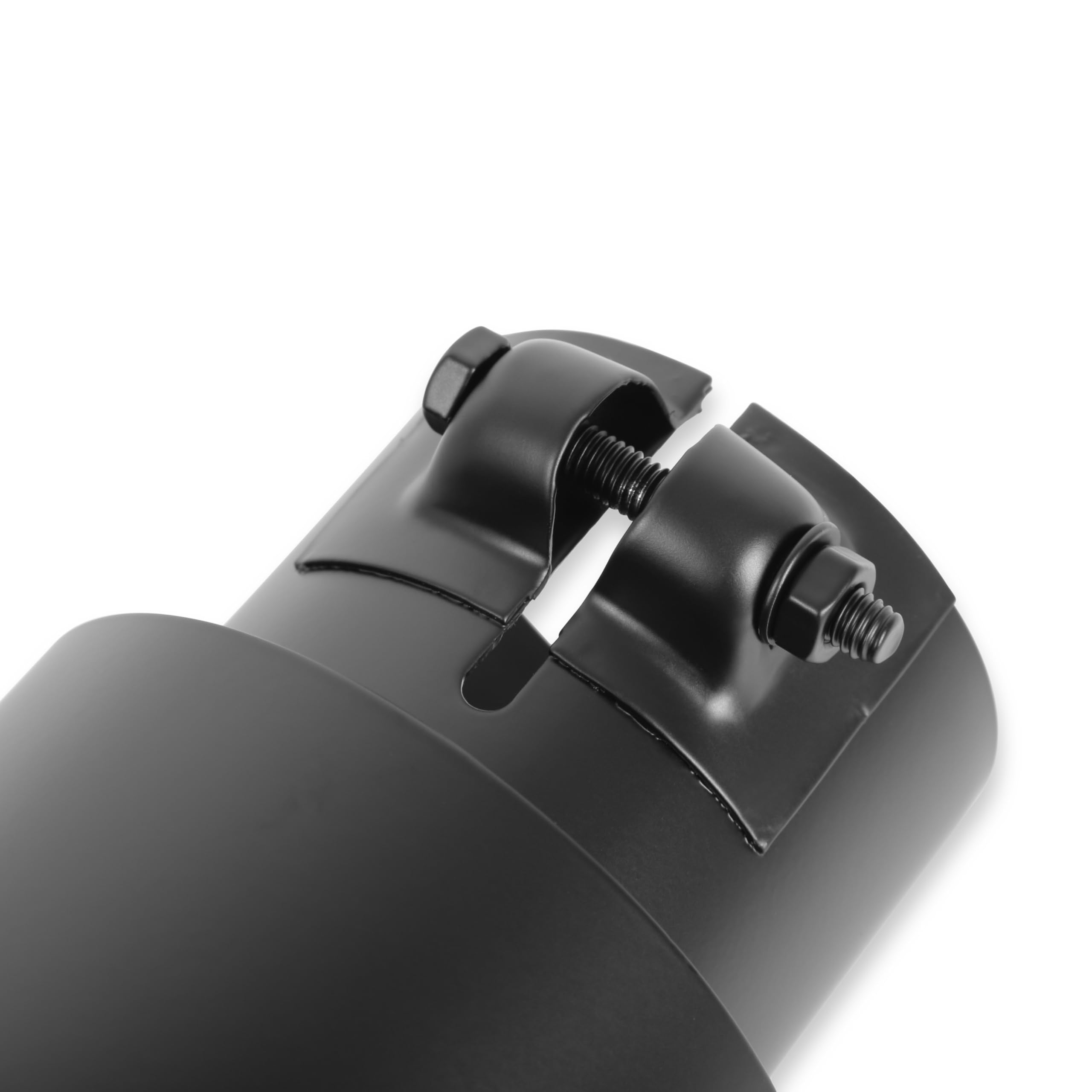 Flowmaster Exhaust Tip 15397B 3.5 Inch Angle Cut Black Ceramic Coated 304 Stainless Steel Fits 2.5 Inch Tubing 7 Inch Long - Clamp On
