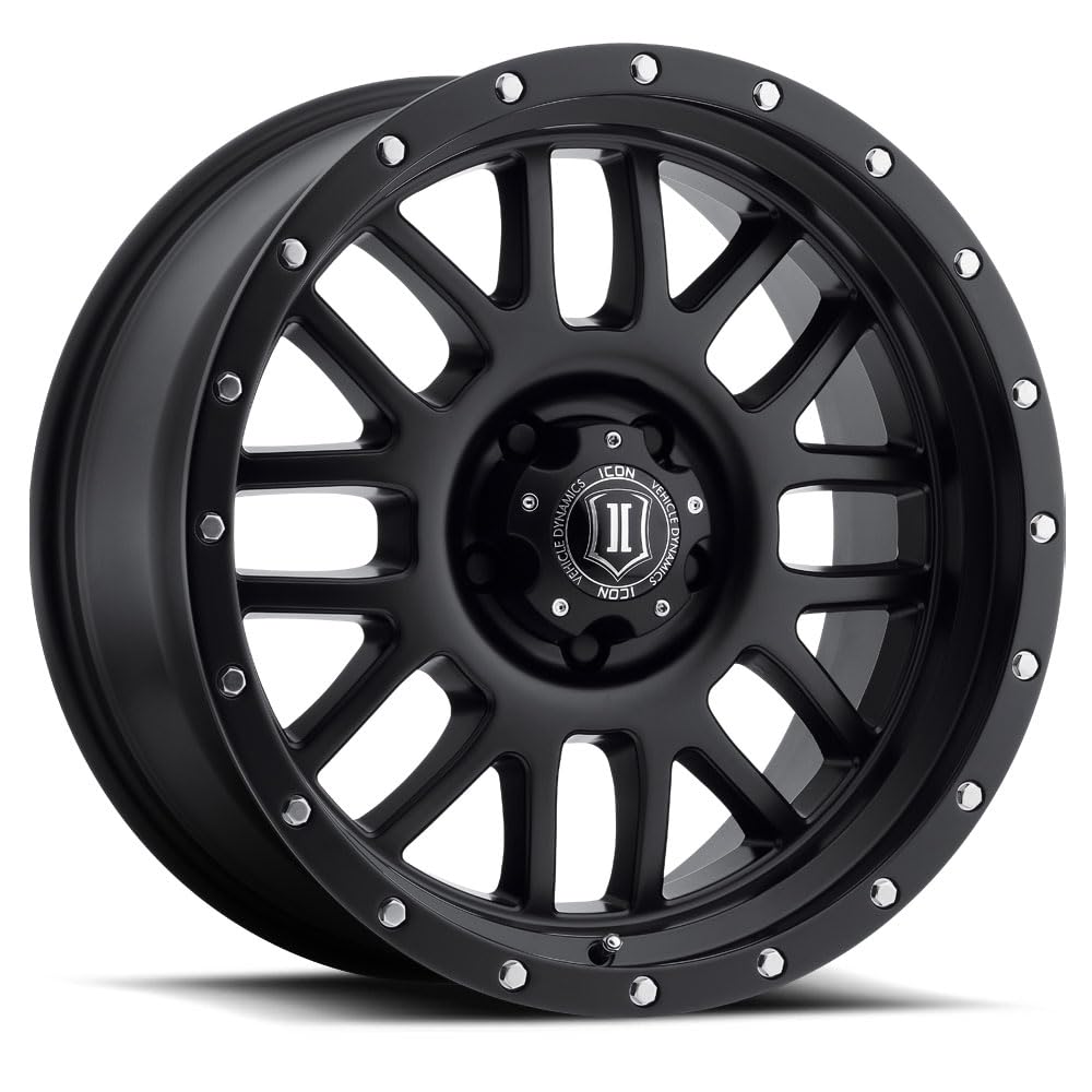 Alpha ICON Alloys, Satin Black, 20 x 9/6 x 135, 16mm Offset, 5.625" BS, 1220906356SB