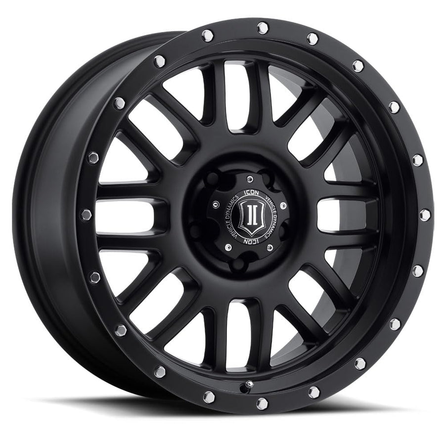 Alpha ICON Alloys, Satin Black, 20 x 9/6 x 135, 16mm Offset, 5.625" BS, 1220906356SB