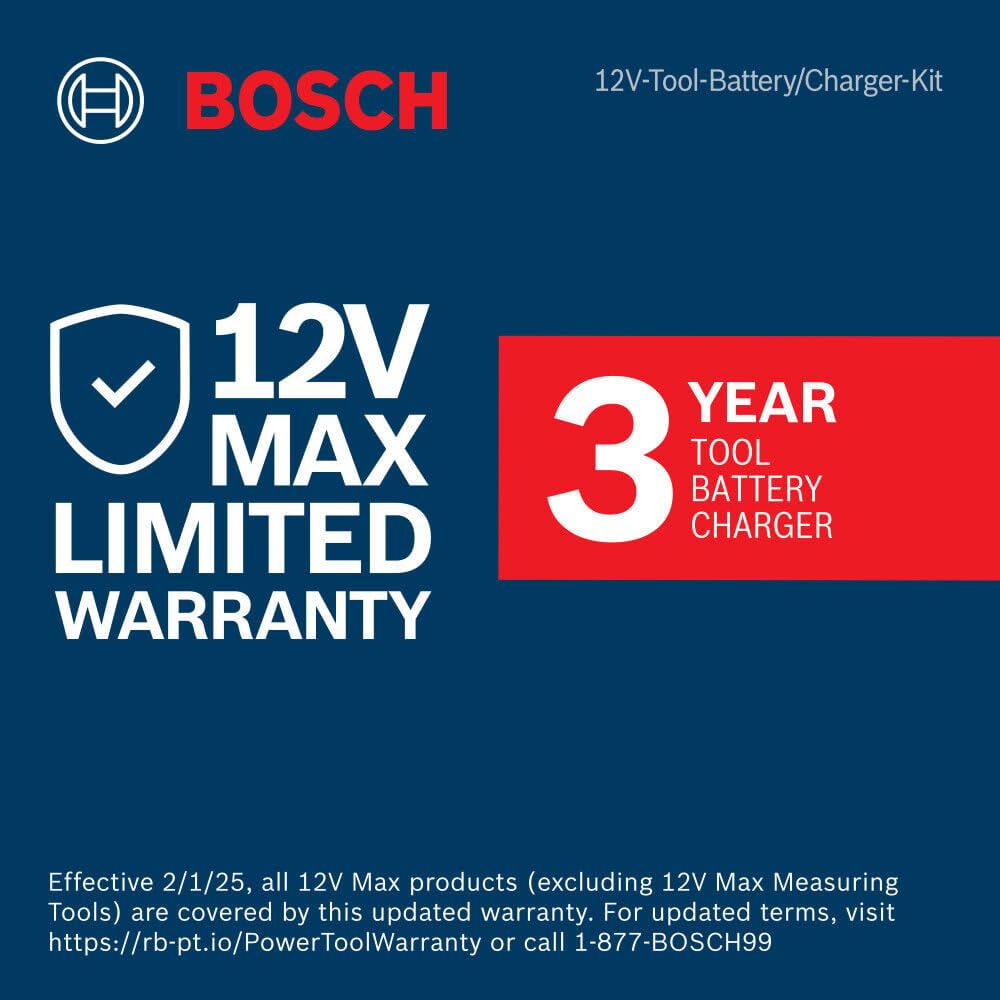 12V Max BOSCH PS31-2A 3/8 Inch Drill/Driver Kit with (2) 2 Ah Batteries and Charger, Variable Speed
