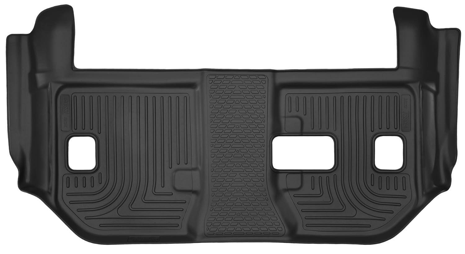 Husky Liners X-act Contour Floor Mats | Fits Chevrolet Suburban 2015-2020, GMC Yukon XL, Cadillac Escalade ESV w/2nd Row Bench | 3rd Row, 1-pc Black - 53291
