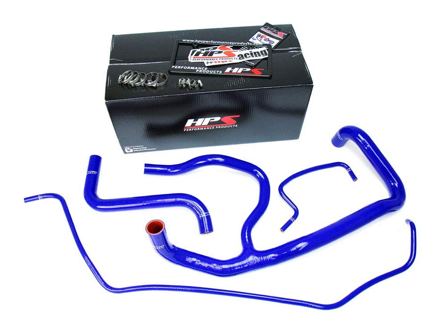 Blue HPS Performance 57-1594R-BLUE Silicone Radiator Hose Kit Coolant, 1 Pack