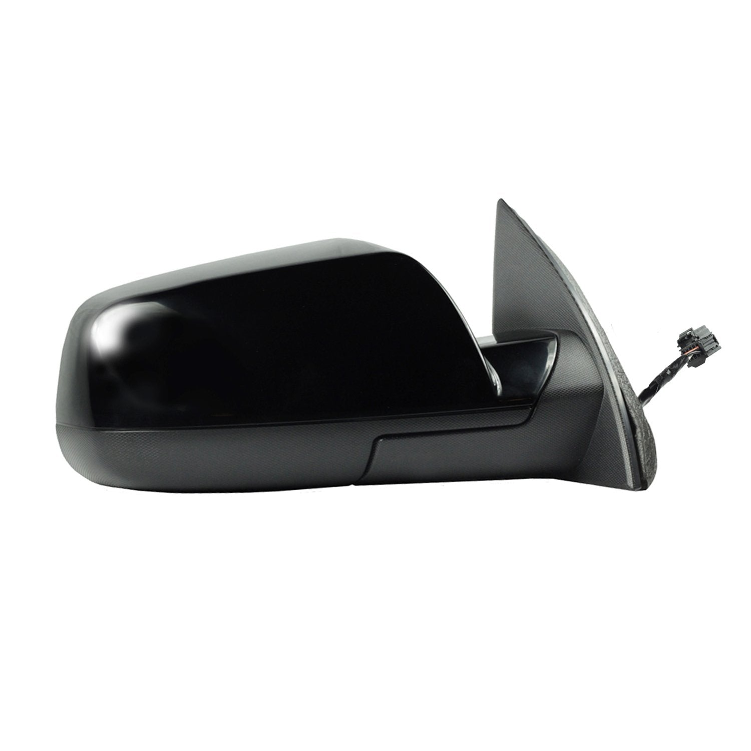 Passenger Side Fit Mirror for Chevrolet Equinox, GMC Terrain, 2nd Design, Textured Black w/PTM Cover, spot Mirror, Foldaway, Heated Power