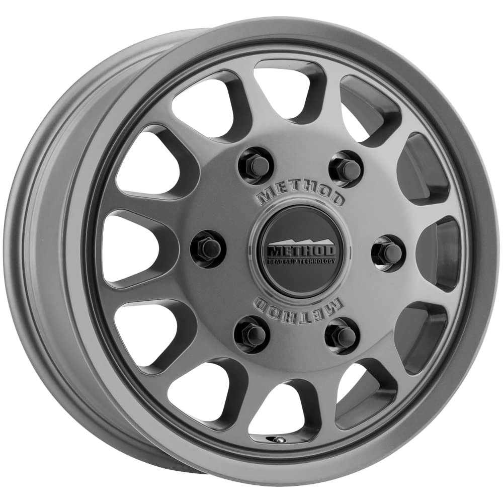 703 Method Race Wheels Titanium Wheel with Gloss (17 x 7.5 inches /6 x 130 mm, 50 mm Offset)