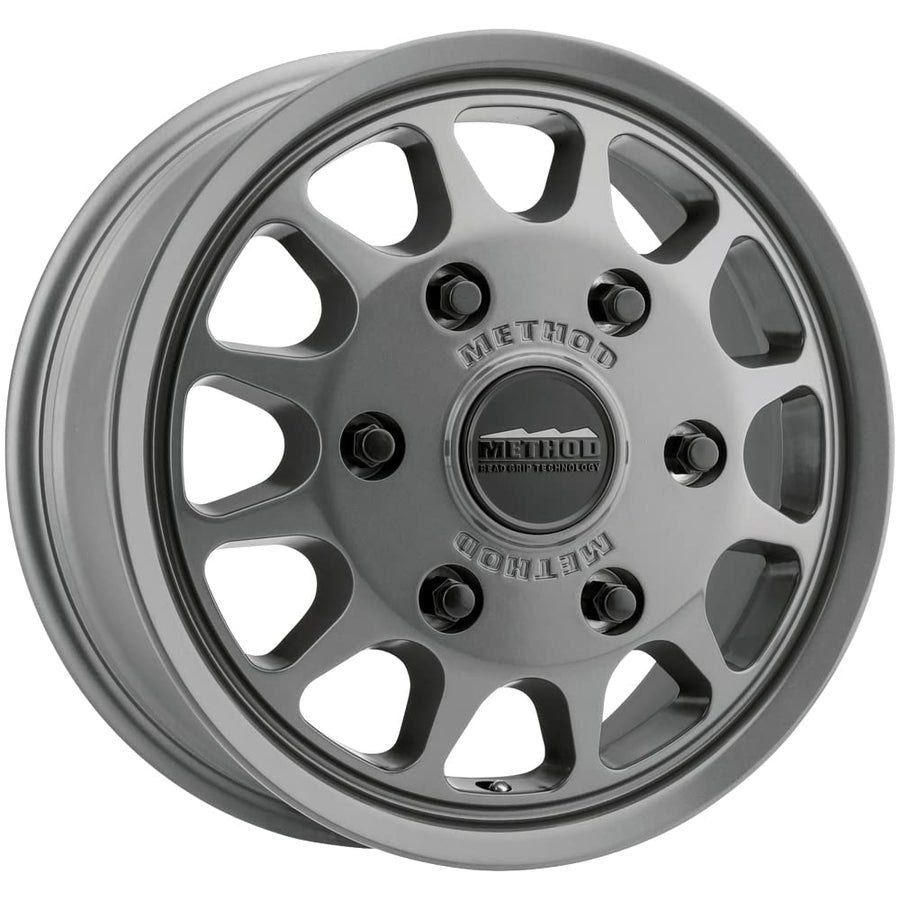 703 Method Race Wheels Titanium Wheel with Gloss (17 x 7.5 inches /6 x 130 mm, 50 mm Offset)