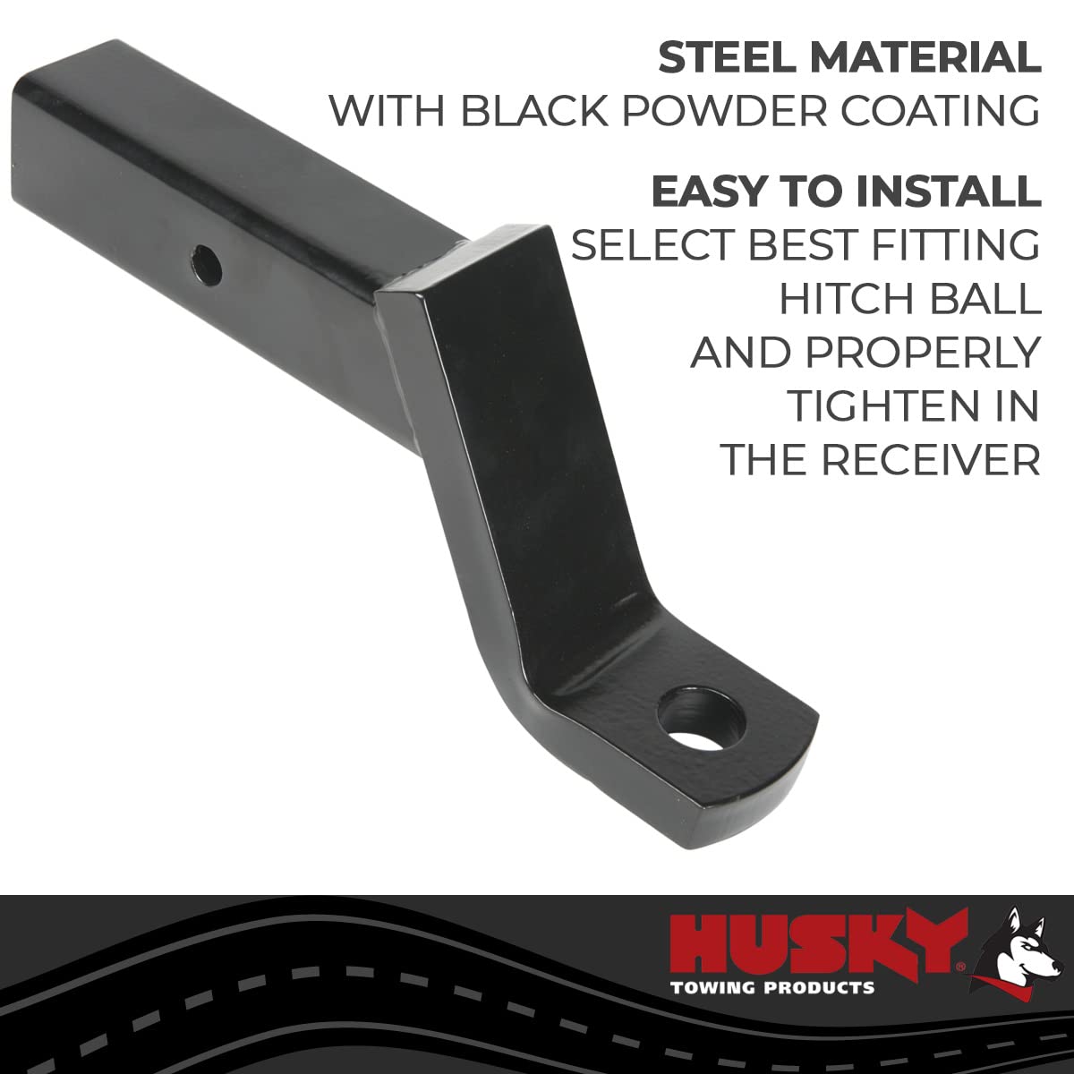 2.5" HUSKY TOWING Hollow BM, CL V, 9.5" L, 2.5" D