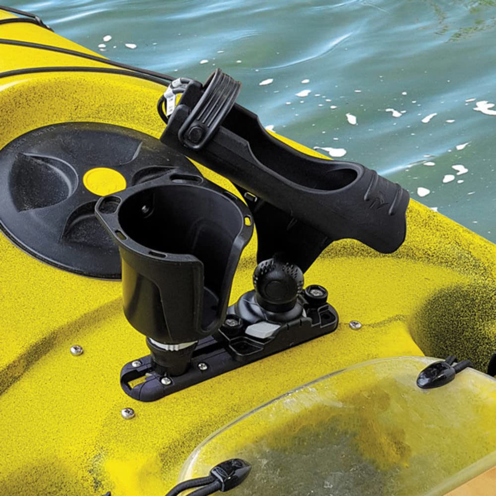 Expandable Low Profile RAILBLAZA Kayak Track Mount for Applications on Kayaks, Boats, ATVs and More