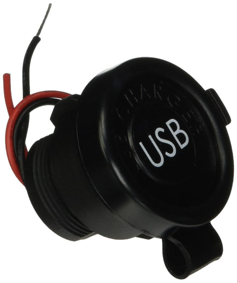 61USBKIT1 Diamond USB Charger Port with LED Indicator Light, BLACK