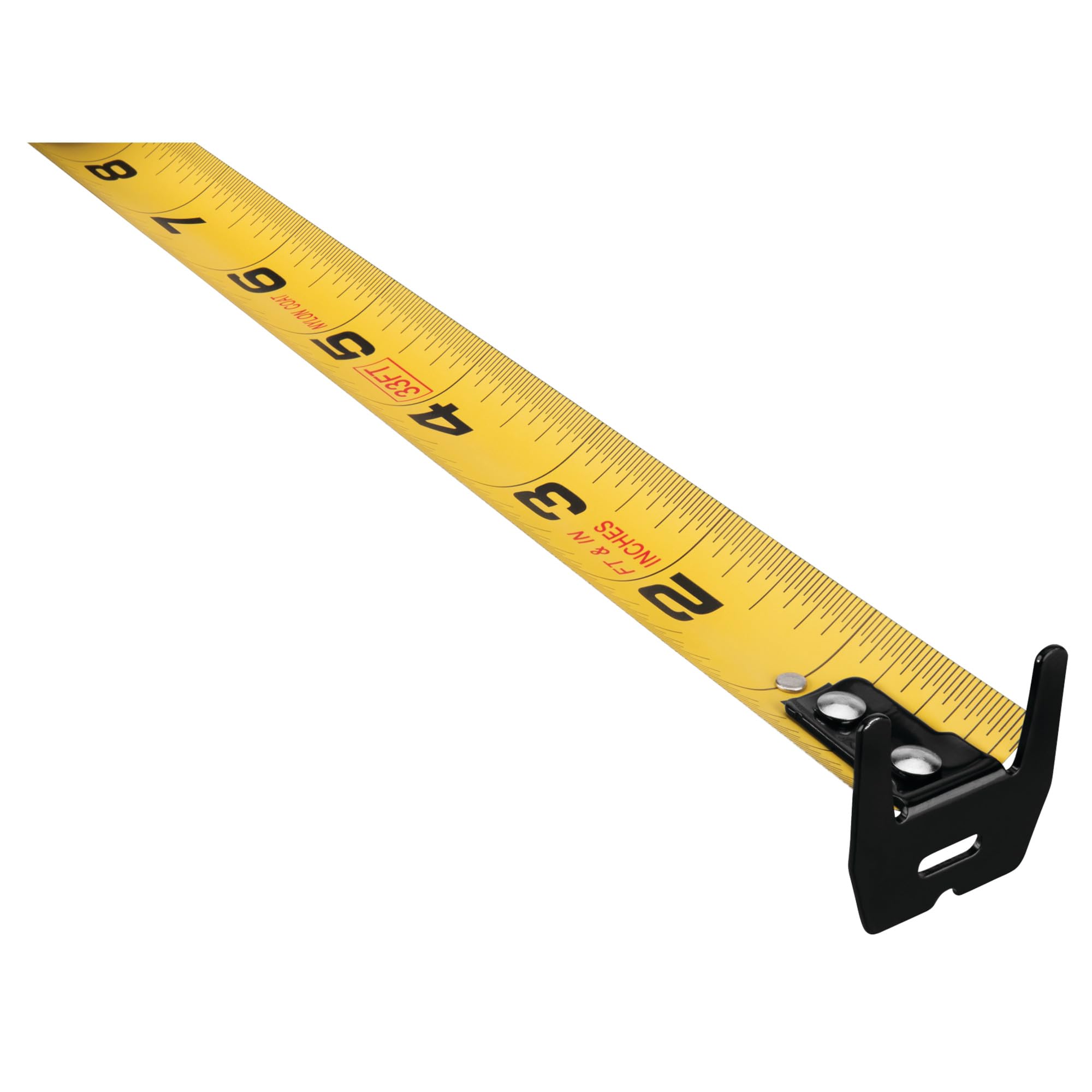 W5054 Performance Tool Rubber Coated Tape Measure - High-Accuracy, Extra-Wide Thumb Release, and Dual-Sided End Hook for Easy Measurements