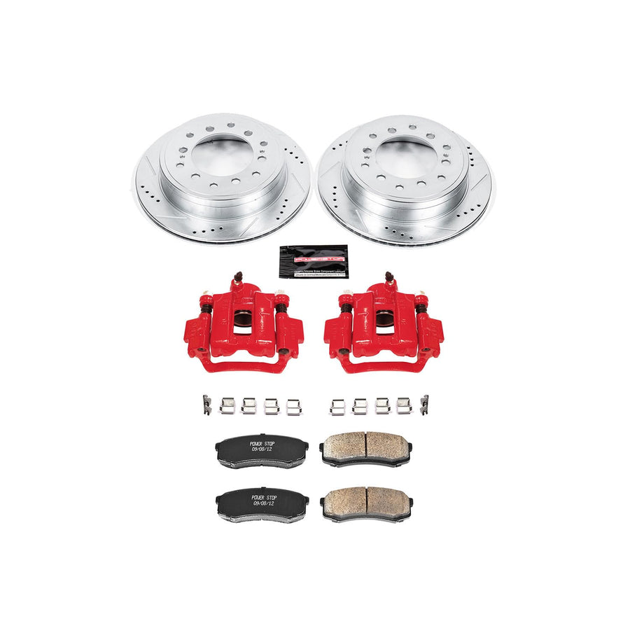 Power Stop Z36 KC6551-36 Brake Kit Front & Rear with Calipers For Ford F-250 Super Duty 2012, Ford F-350 Super Duty 2012 [Model Specific]