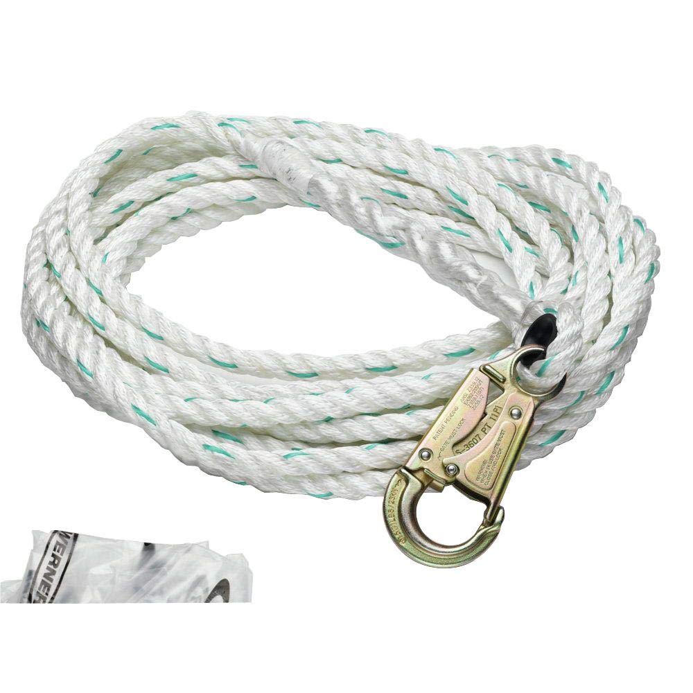 L201100 Werner 100-Foot 5/8" Poly-DAC Vertical Lifeline, 1per Pack