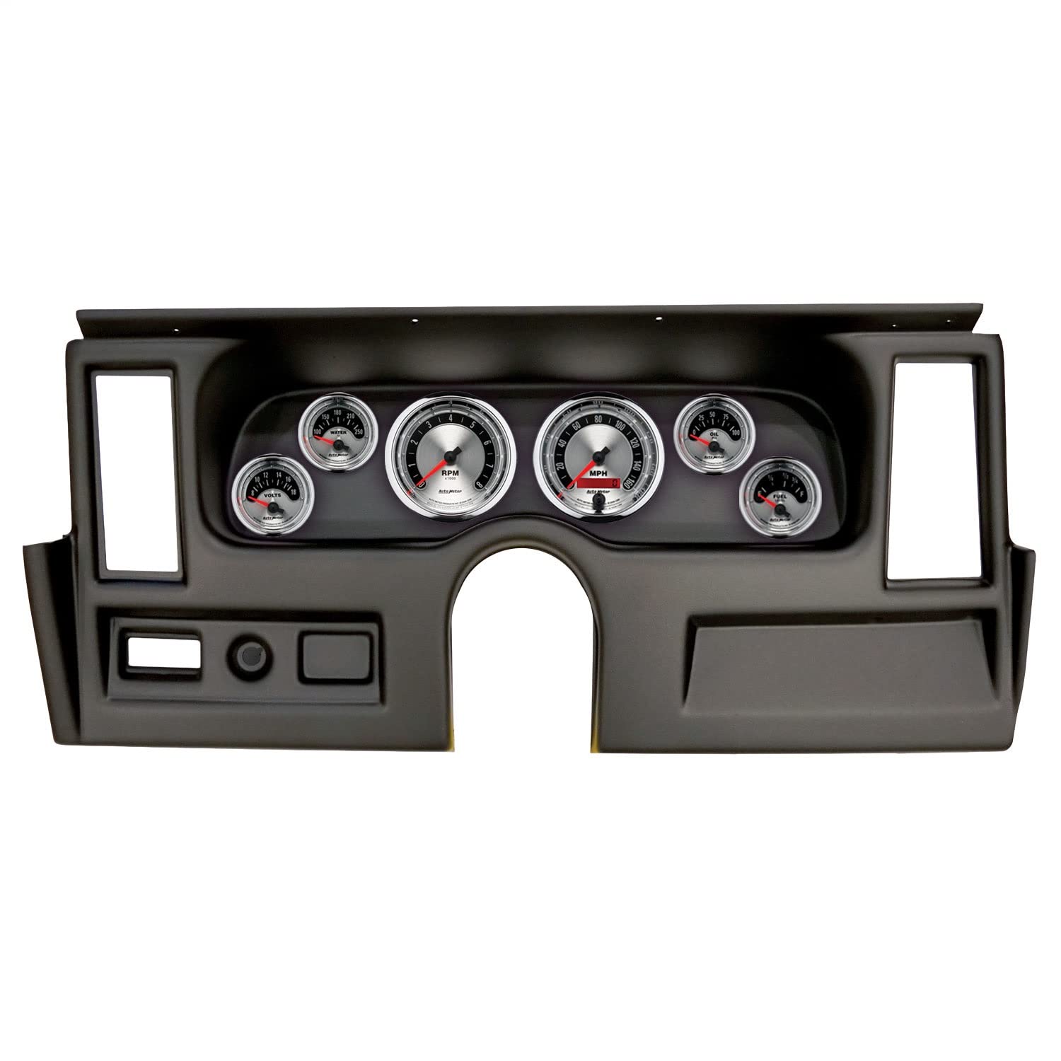 AutoMeter Dash Kit Direct Fit, (3 3/8" X2, 2 1/16" X4), Chevrolet Nova 77-79, American Muscle (2916-01)