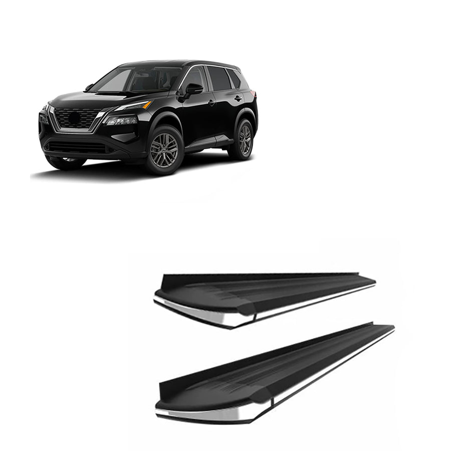 Exceed Black Horse Running Boards Compatible with 2014-2020 Nissan Rogue (Excl. Select Models)-EX-NIRO-14