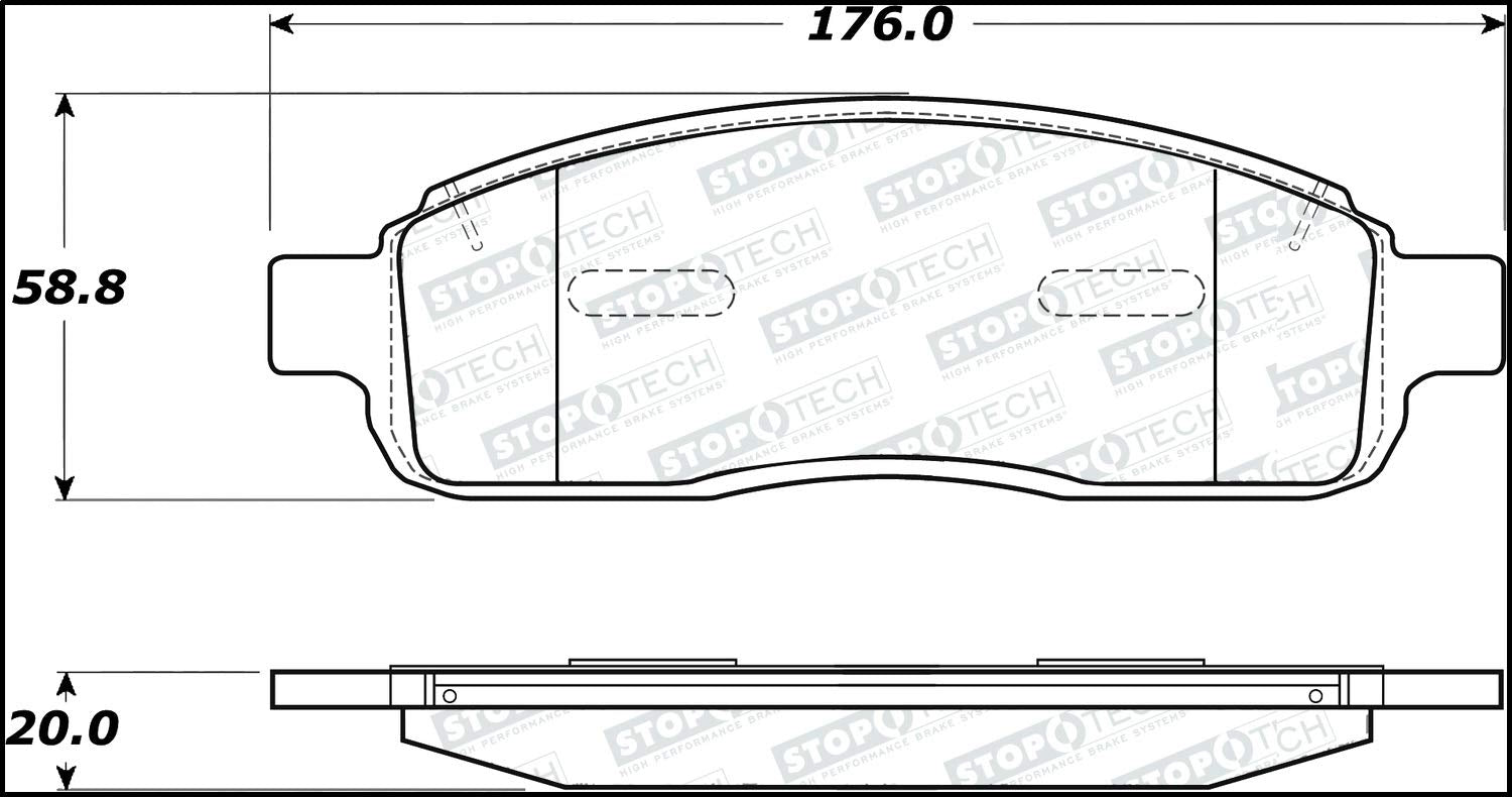 Street Select StopTech Brake Pads 305.10110