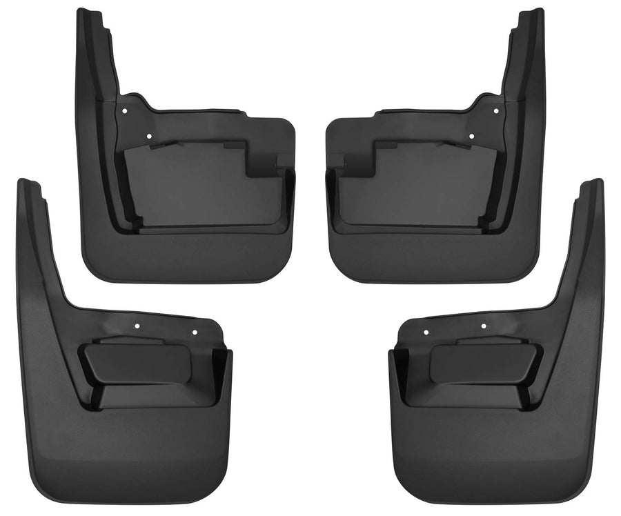 Husky Liners Mud Guards Custom | Fits 2019-2026 GMC Sierra 1500 | Front & Rear Set, 4-pc Black - 58276