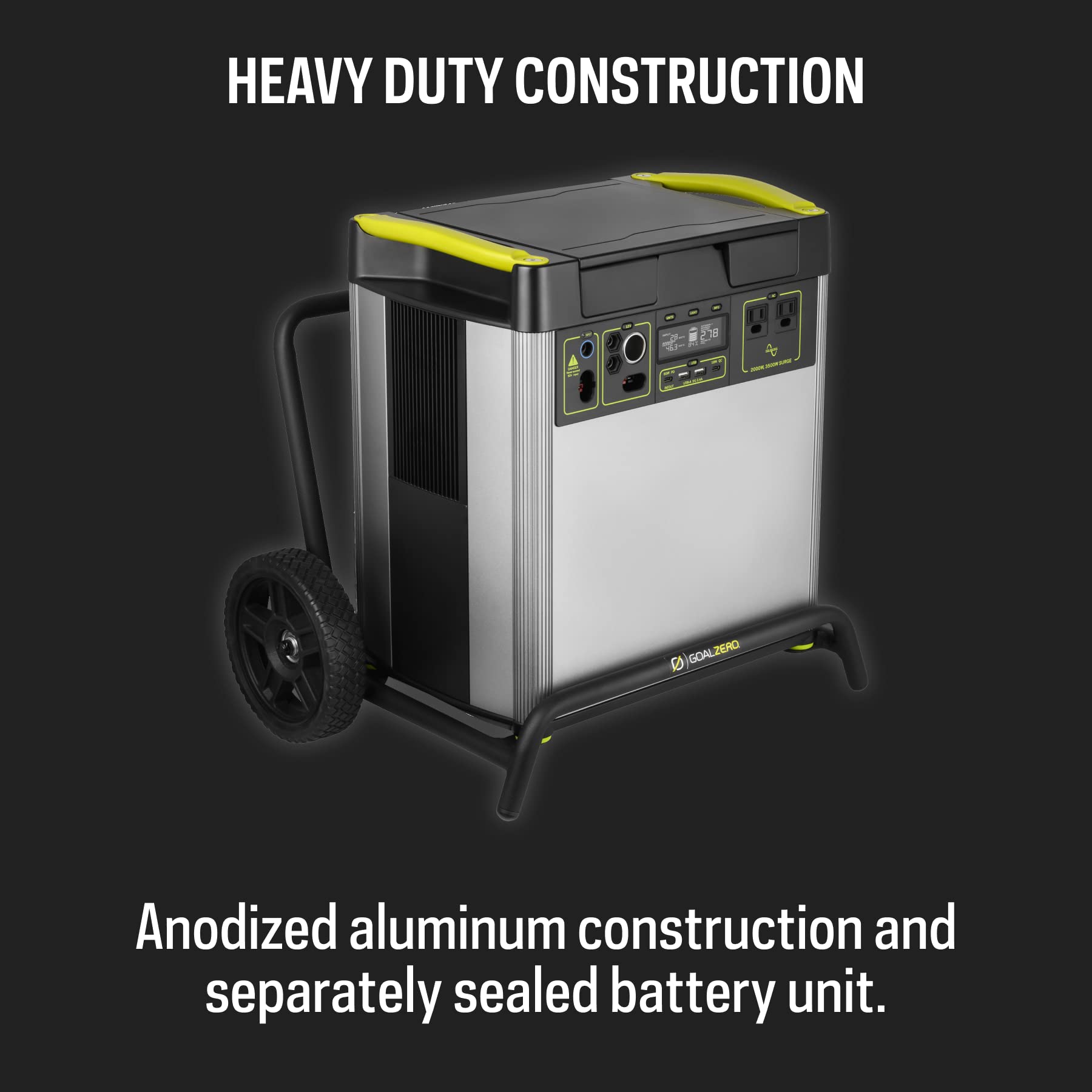 Goal Zero Yeti Portable Power Station 6000X for Homes, 6000 Watt-Hours, Solar-Powered Generator with USB-A/USB-C Ports and AC Outlets (Solar Panel Not Included), Emergency Power Supply, (5th Gen)