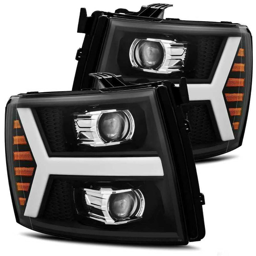 880205 AlphaRex USA Pro Series Projector Headlights fits Chevrolet Silverado 1500,Clear