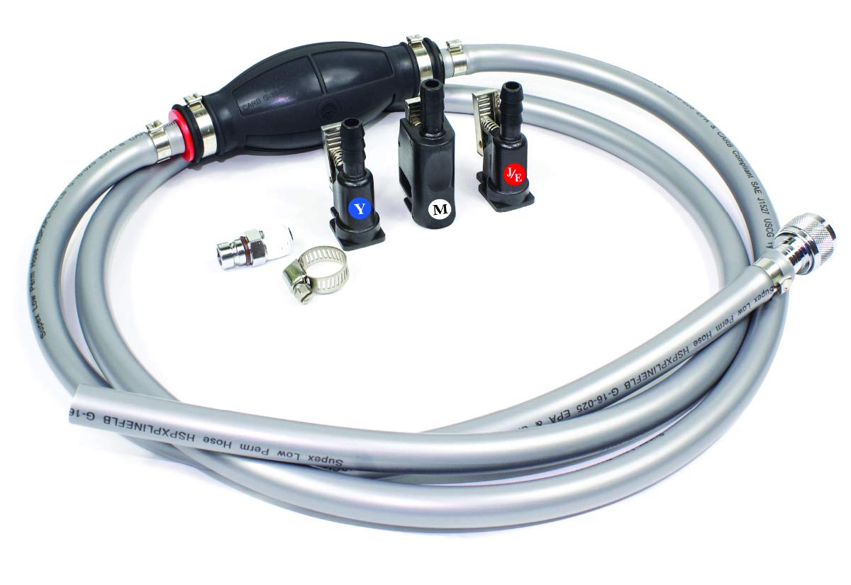 Six Gallon Moeller Marine 053701-10 All-in-1 Fuel Tank Combo Package