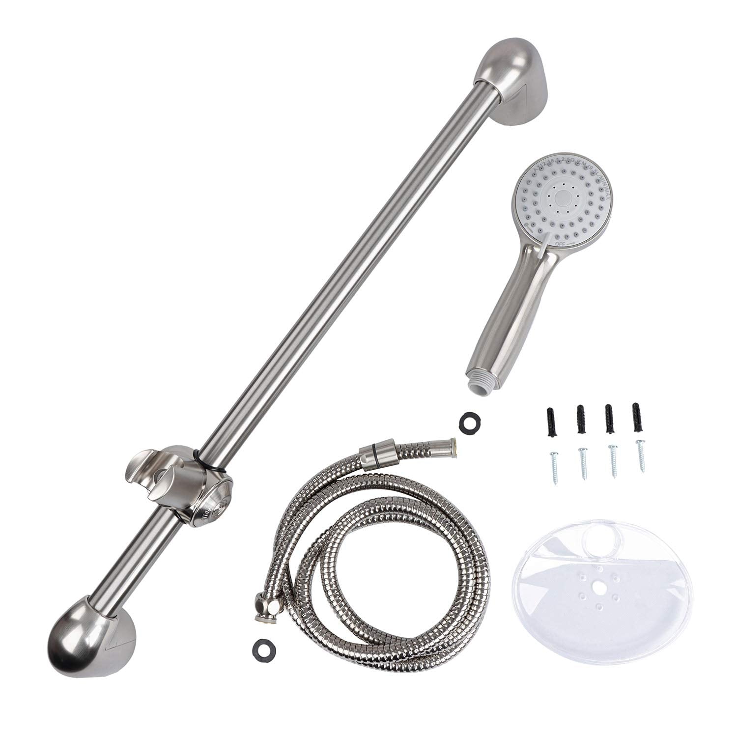 Empire Faucets 21" Durable Metal SLDBR-2MTL-BN-A RV Shower Slide Bar - Brushed Nickel