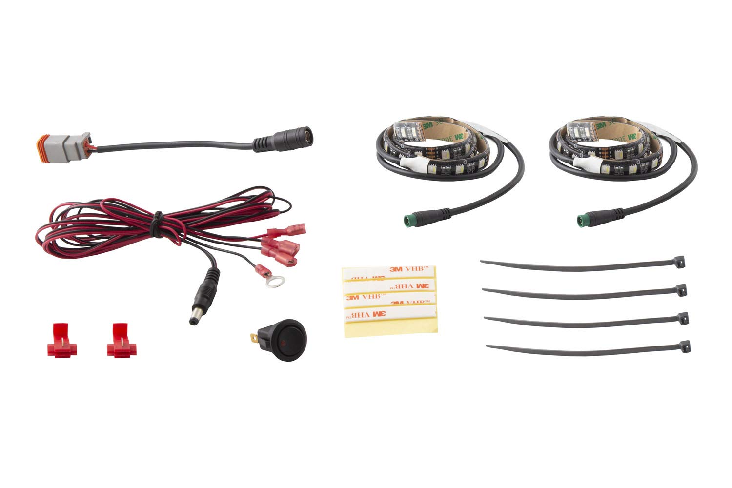 RGBW Footwell Strip Kit, Diode Dynamics DD0438, 2pc, Multicolor