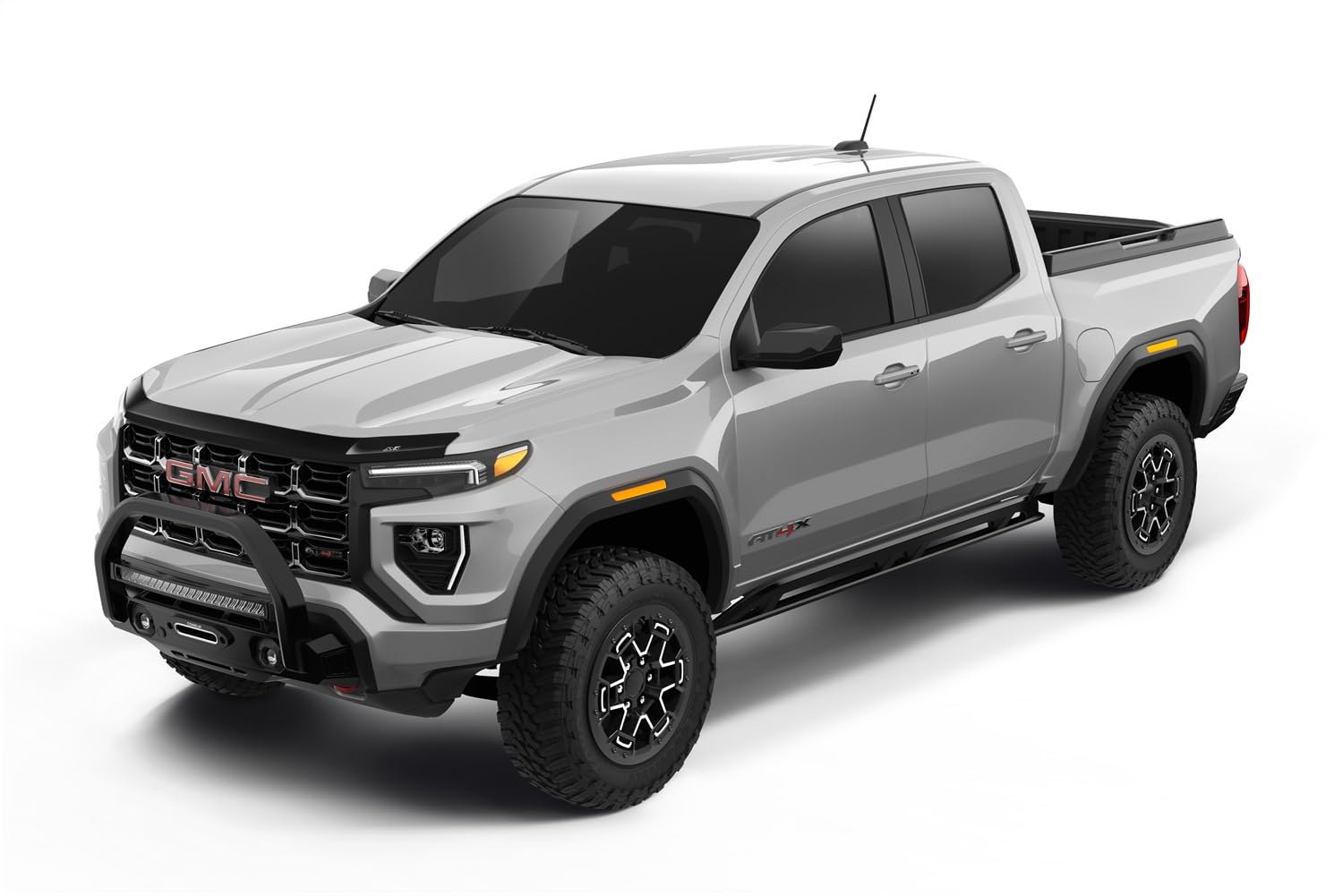 Aeroskin Hood Protector Auto Ventshade [AVS] | Fits 2023-2025 GMC Canyon | Low Profile Deflector/Bug Shield - 1 pc., Smoke | 322214