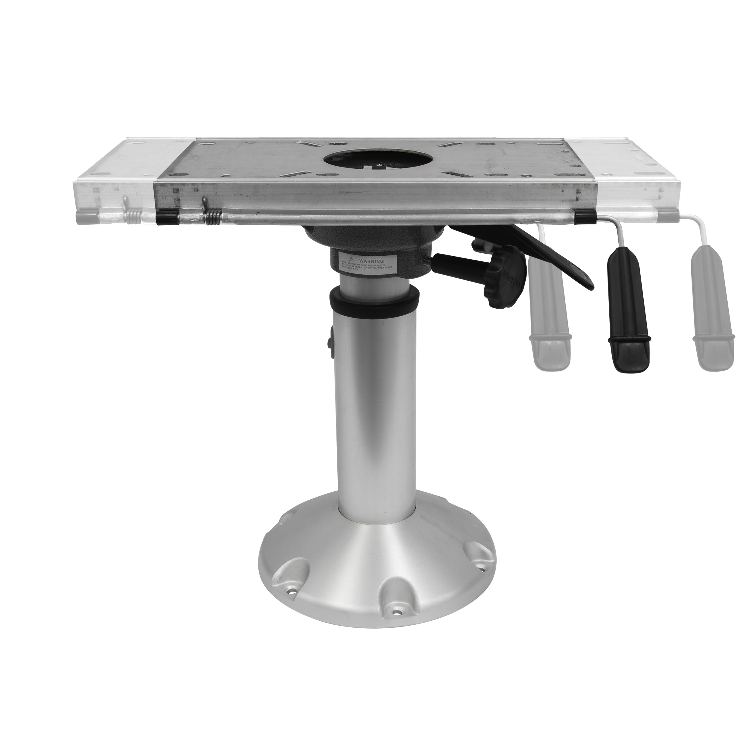 8WP144 Wise Standard Mainstay Air Power Pedestal with Locking Swivel and Slide, Silver