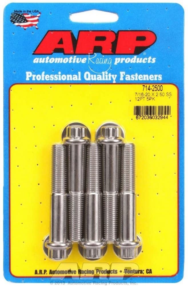 S/S Bolt Kit ARP - 12pt. (5) 7/16-20 x 2.500