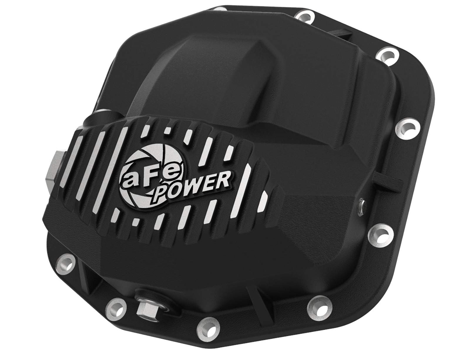 aFe POWER Front Differential Cover Pro Series Black w/Machined Fins - #46-71030B - Jeep Wrangler (JL) 18-23/ Gladiator (JT) 20-23 (Dana M210)