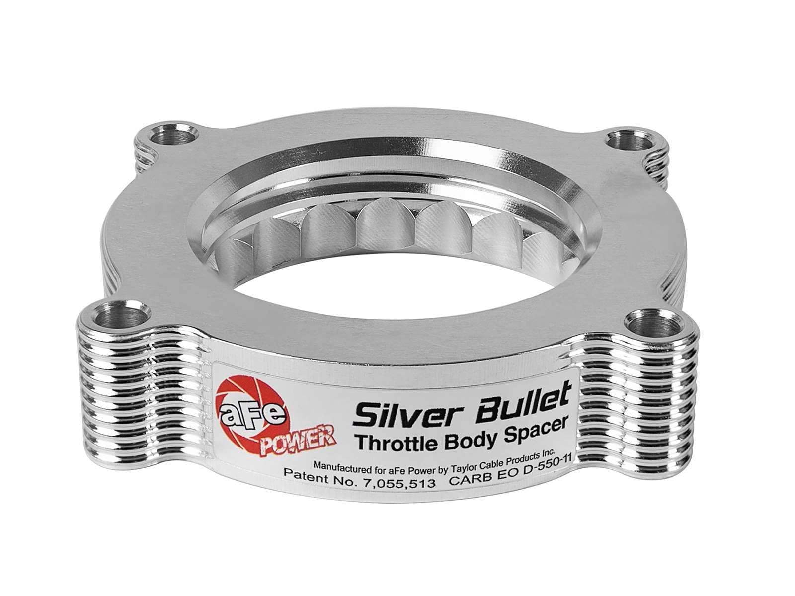 aFe Power Throttle Body Spacer Kit Silver Bullet Ford F-150 10-14 / F-250/F-350 11-16 V8-6.2L #46-33011