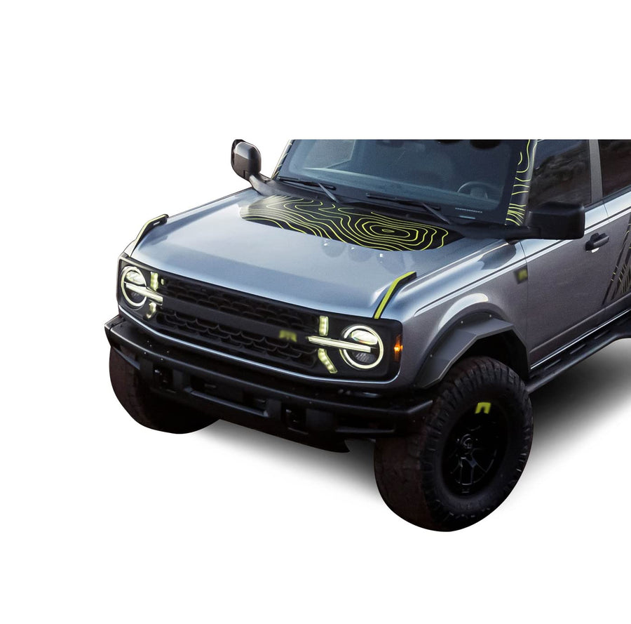 Heavy Duty Black Horse Off Road Fender Flares Sheet Metal Plate Black Compatible with 2021-2023 Ford Bronco-FF-FBF21HD