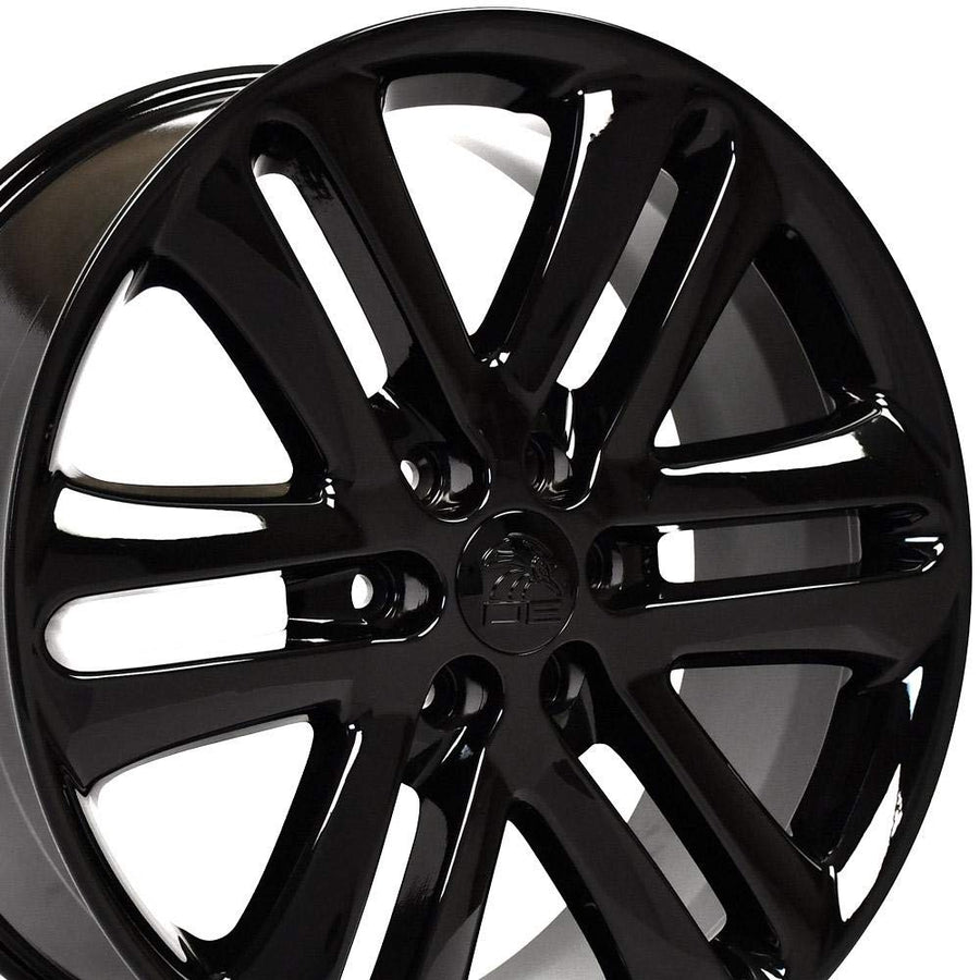 22 Inch OE Wheels FR76 Rim Fits F-150 Style 6x135 22x9 Gloss Black - Hollander 3918 (1)