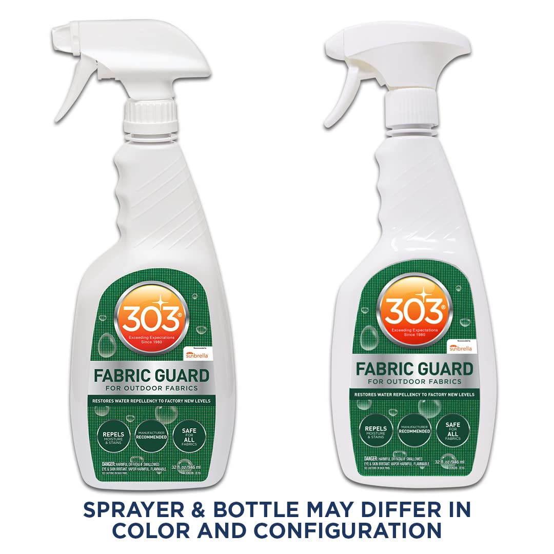 303 Fabric Guard - Restores To Water and Stain Repellency Factory New Levels, Simple and Easy To Use, Manufacturer Recommended, Safe For All Fabrics, 32oz (30606CSR)