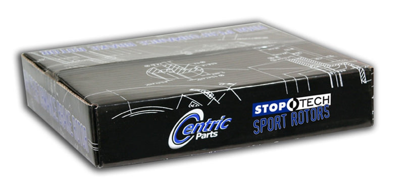 StopTech Centric 127.65046L Sport Drilled/Slotted Brake Rotor (Front Left), 1 Pack