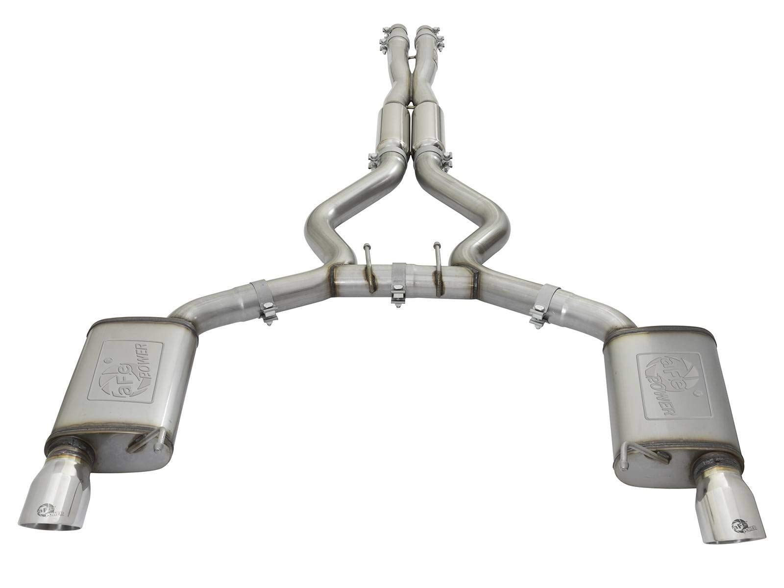 Mach Force-Xp aFe Power 49-33087-P Cat-Back Exhaust System with Resonator - Polished Tip, 1 Pack