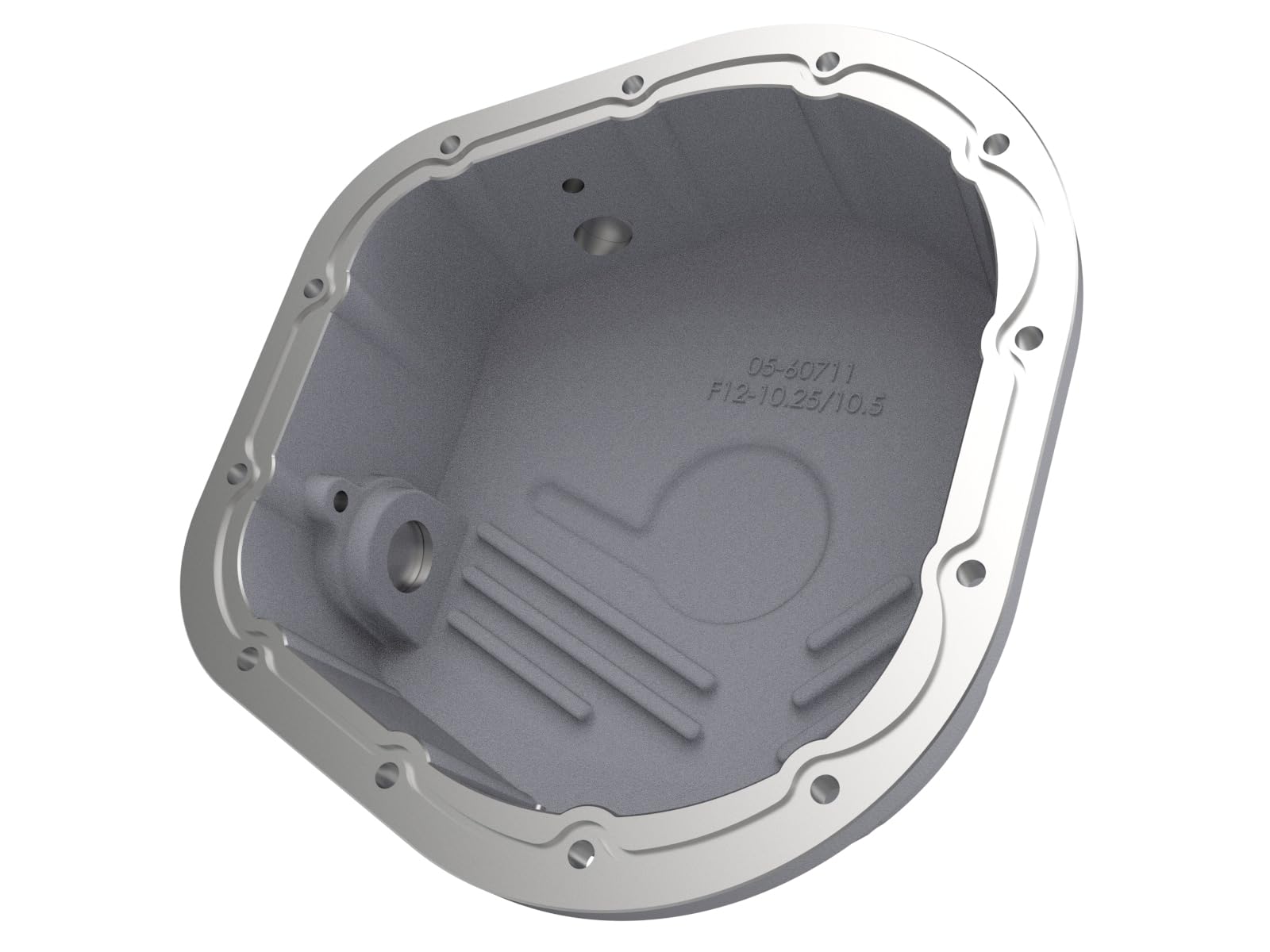 aFe POWER Differential Cover Street Series Raw w/Machined Fins - #46-70020 - Ford F-250/F-350/Excursion 86-25 V8 (td) (10.25/10.50-12)