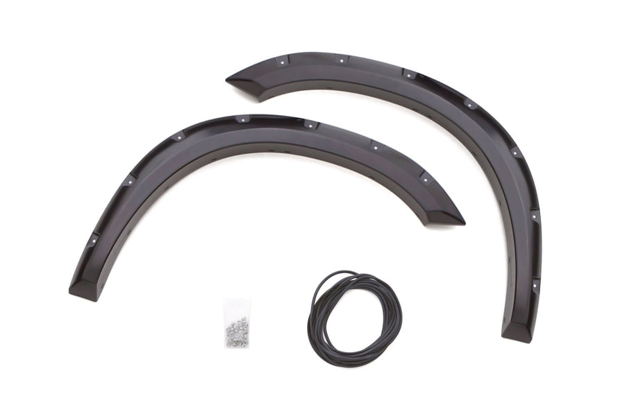 Lund Elite Series RX203SA Black Rivet Style Standard Front Fender Flare - 2 Piece
