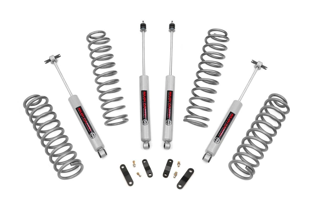 2-Door Rough Country 2.5" Lift Kit for 2007-2018 Jeep Wrangler JK - PERF678