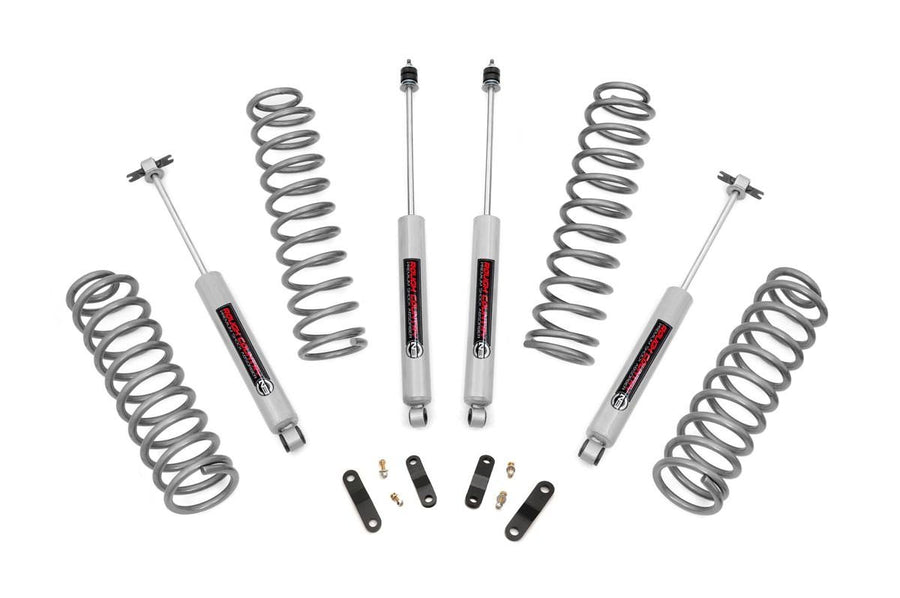 2-Door Rough Country 2.5" Lift Kit for 2007-2018 Jeep Wrangler JK - PERF678