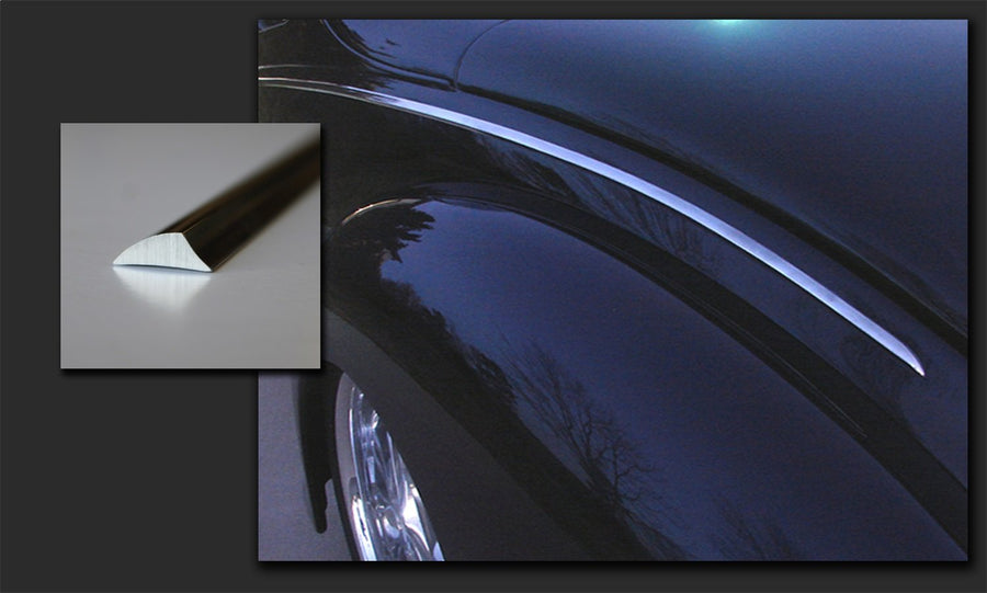 EXT-6 Aluminum Lokar Performance Products Exterior Trim Fin 6'