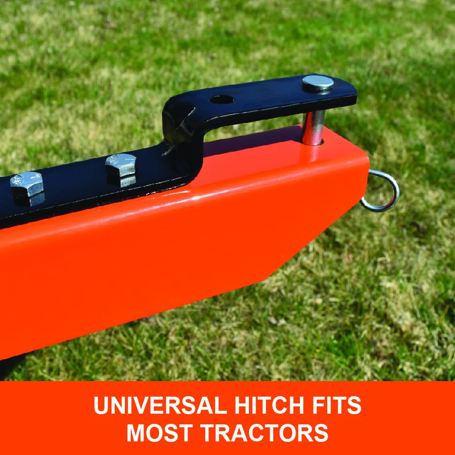 Tow Behind Agri-Fab 45-0579 1,000 lb Poly Dump Cart, 17 CU. FT.; Lawn & Garden Trailer for Riding Lawn Mowers, 18" x 8.5" All-Terrain Pneumatics Tires, Easy to Use Dumping Mechanism