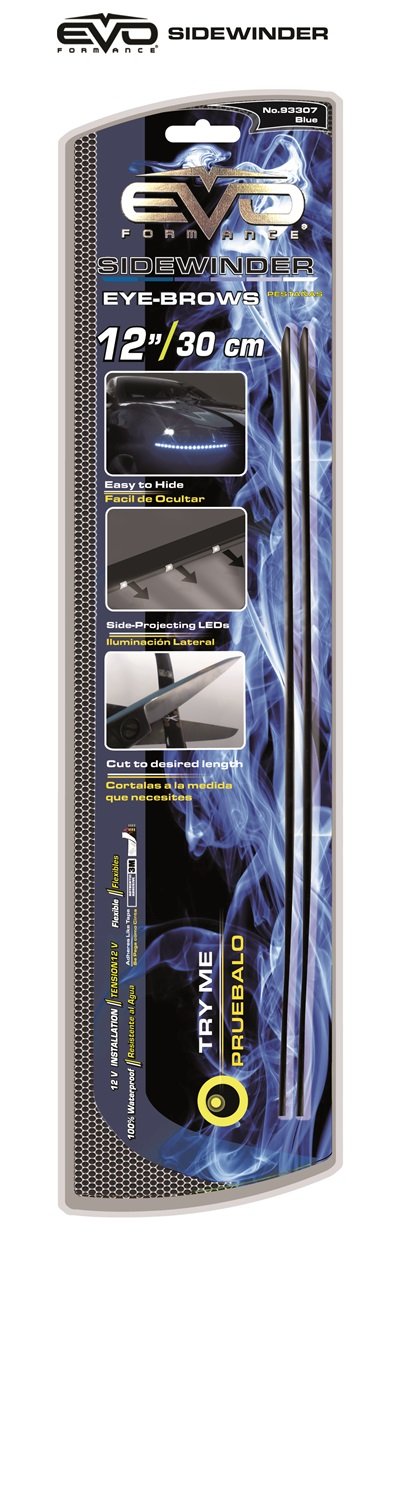 EVO Formance CIPA 93307 LED Sidewinder Eyebrows, Blue