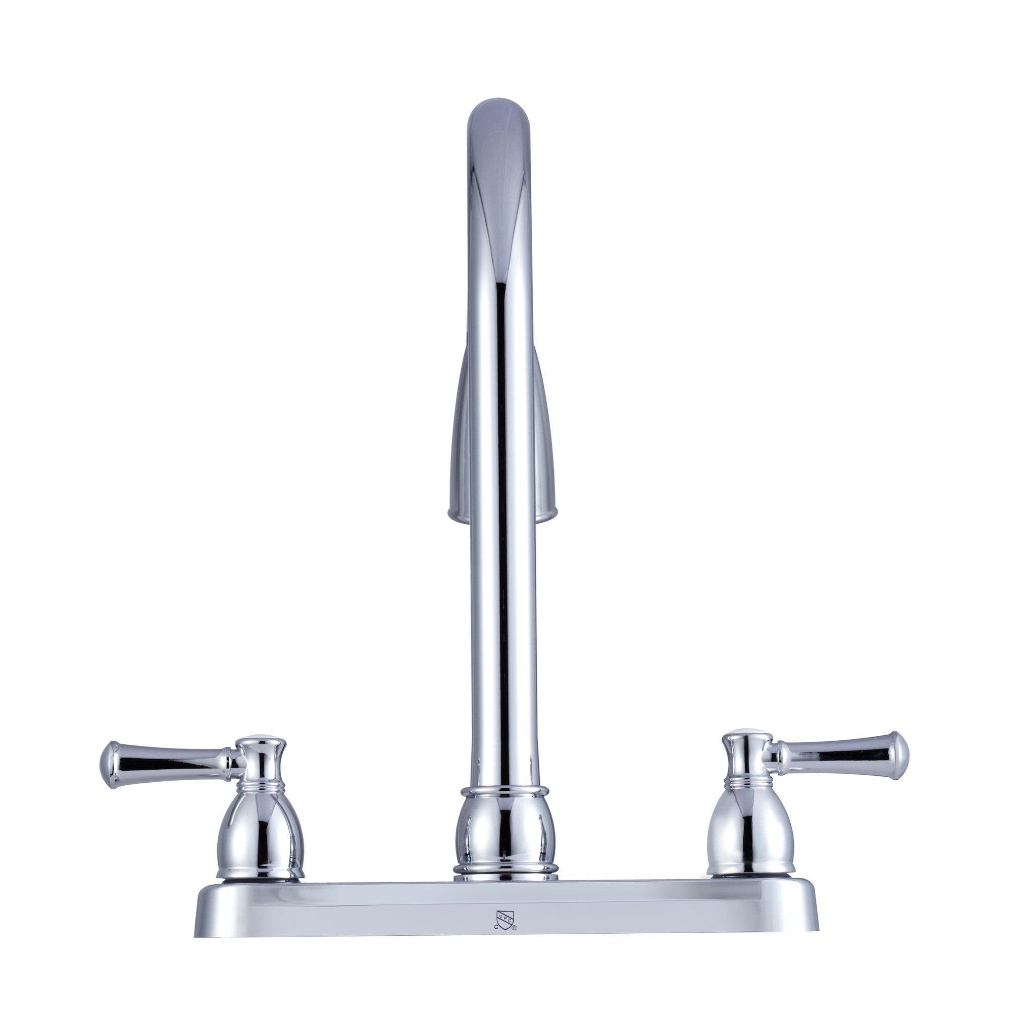 Dura Faucet Non-Metallic DF-PK350L-CP Dual Lever Pull-Down Rv Kitchen Faucet - Chrome Polished