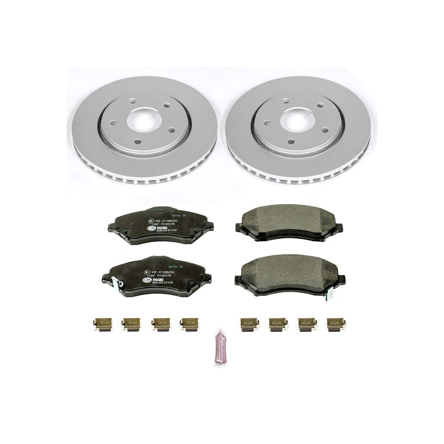 Power Stop ESK3118 Euro-Stop Front Brake Kit Chrysler Dodge VW Ram For Chrysler Town & Country, Dodge Grand Caravan, Dodge Journey, Ram C/V, VW Routan [Model Specific]