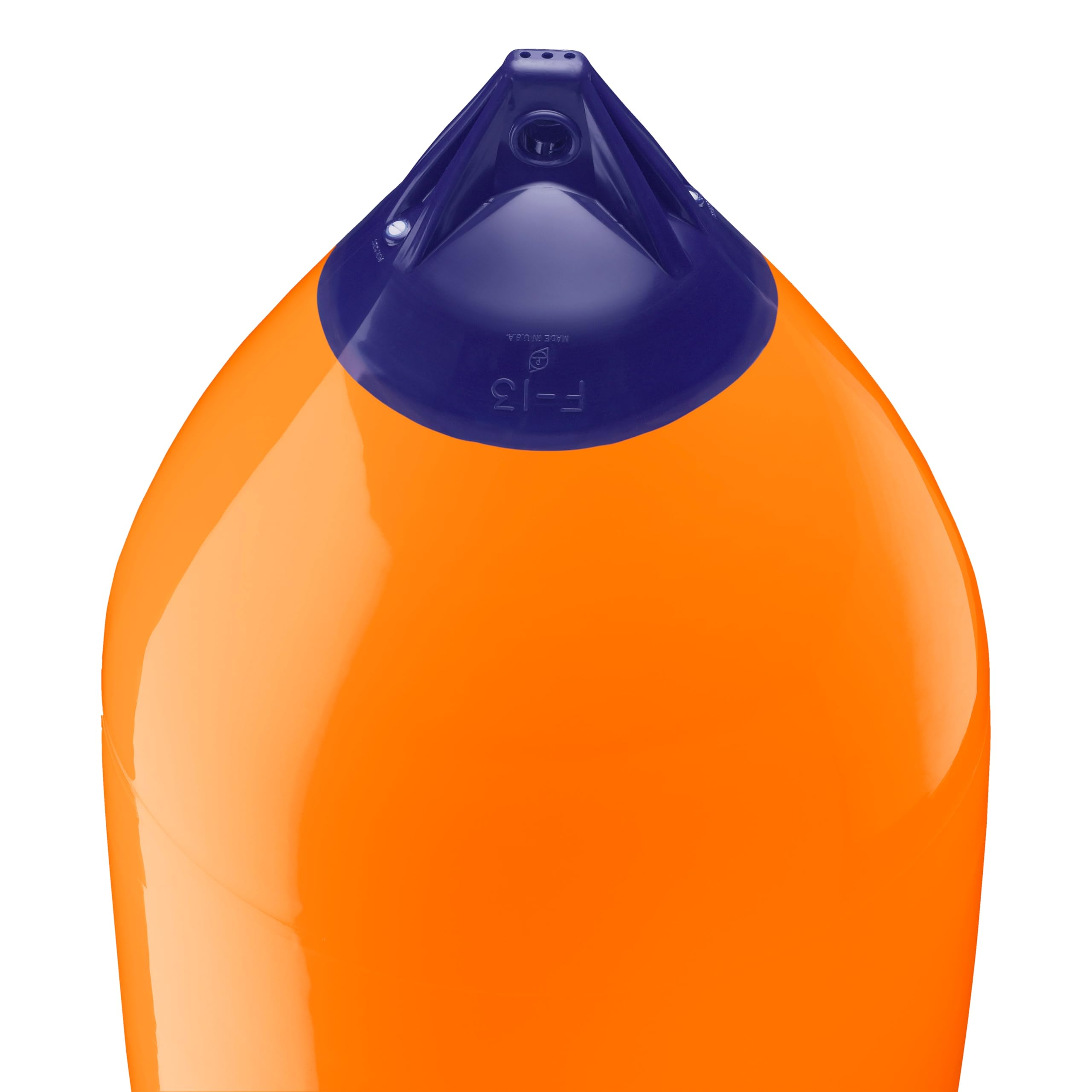 Polyform F-13 Boat Fender F-Series Standard Blue Ropehold - Orange